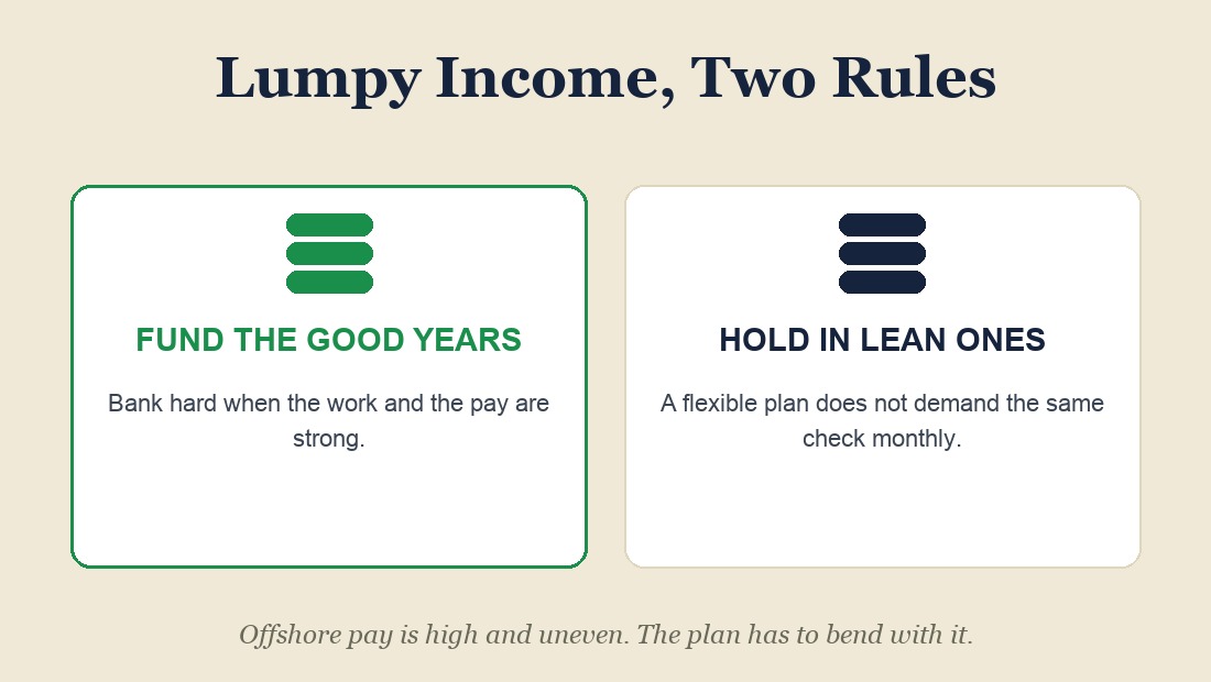 High, uneven pay needs a plan that bends.