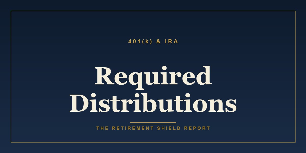 Required Minimum Distributions: The Retirement Withdrawals You Don’t Control